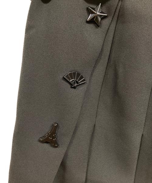 Karl Lagerfeld（カール ラガーフェルド）KARL LAGERFELD (カール ラガーフェルド) プリーツスカート ブラック サイズ:10の古着・服飾アイテム