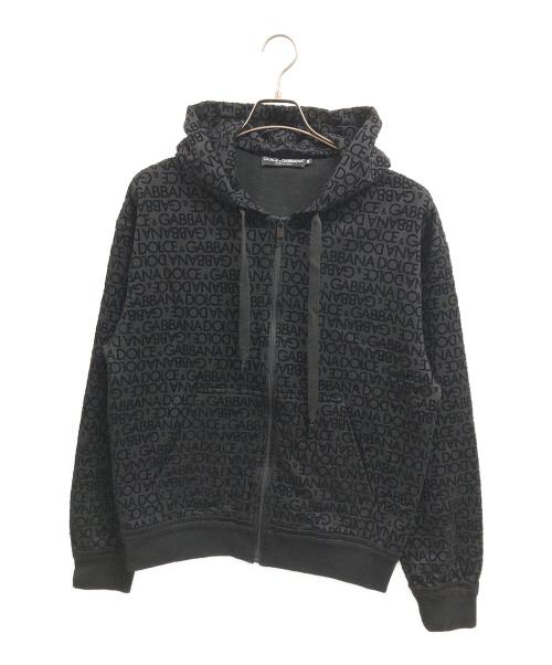 DOLCE & GABBANA（ドルチェ＆ガッバーナ）DOLCE & GABBANA (ドルチェ＆ガッバーナ) ジップパーカー ブラック サイズ:44の古着・服飾アイテム