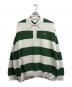 LACOSTE（ラコステ）の古着「ニットポロシャツ」｜グリーン×アイボリー