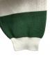 中古・古着 LACOSTE (ラコステ) ニットポロシャツ グリーン×アイボリー サイズ:44：8000円