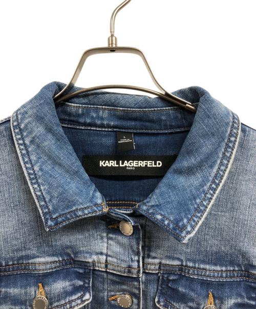 Karl Lagerfeld（カール ラガーフェルド）Karl Lagerfeld (カール ラガーフェルド) デニムジャケット インディゴ サイズ:Lの古着・服飾アイテム