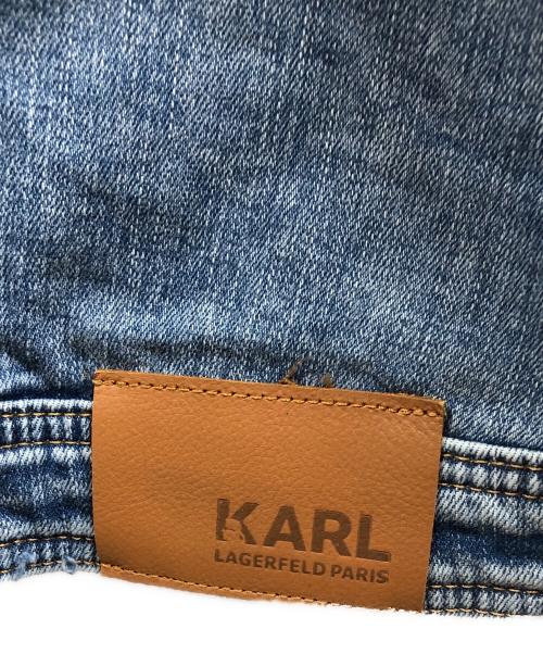 Karl Lagerfeld（カール ラガーフェルド）Karl Lagerfeld (カール ラガーフェルド) デニムジャケット インディゴ サイズ:Lの古着・服飾アイテム