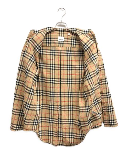 BURBERRY LONDON（バーバリーロンドン）BURBERRY LONDON (バーバリーロンドン) ノヴァチェックシャツ ブラウン サイズ:UK4の古着・服飾アイテム