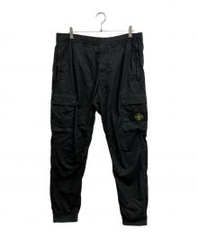 STONE ISLAND（ストーンアイランド）の古着「ガーメントダイ ストレッチ テーパード カーゴパンツ」｜ブラック