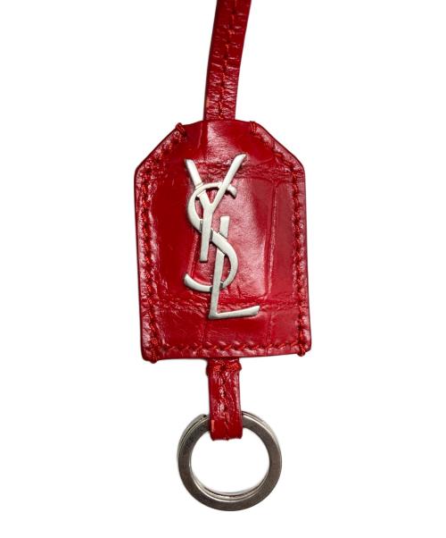 Saint Laurent Paris（サンローランパリ）Saint Laurent Paris (サンローランパリ) クロコダイルレザー2wayバック レッドの古着・服飾アイテム