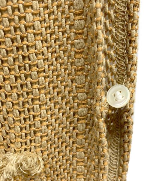 GALERIE VIE（ギャルリーヴィー）GALERIE VIE (ギャルリーヴィー) ラッセルコットン フロントポケットベスト ベージュ サイズ:ＦＲＥＥの古着・服飾アイテム