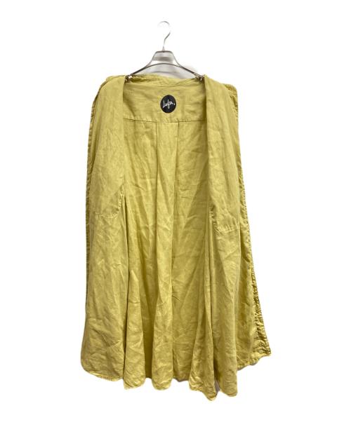 lefts（レフツ）lefts (レフツ) リネンワンピース イエロー サイズ:ＦＲＥＥの古着・服飾アイテム