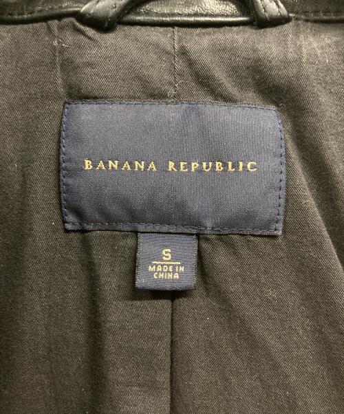 BANANA REPUBLIC（バナナリパブリック）BANANA REPUBLIC (バナナリパブリック) レザージャケット ブラック サイズ:Ｓの古着・服飾アイテム
