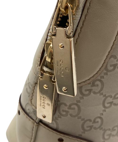 GUCCI（グッチ）GUCCI (グッチ) グッチシマ ハンドバッグ アイボリーの古着・服飾アイテム
