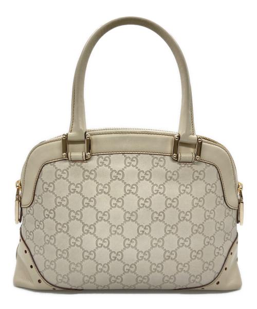 GUCCI（グッチ）GUCCI (グッチ) グッチシマ ハンドバッグ アイボリーの古着・服飾アイテム