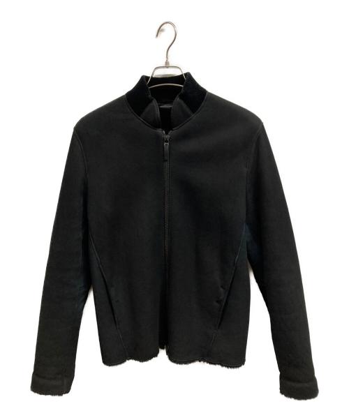 ARMANI COLLEZIONI（アルマーニ コレツィオーニ）ARMANI COLLEZIONI (アルマーニ コレツィオーニ) ボンバージャケット ブラック サイズ:46の古着・服飾アイテム