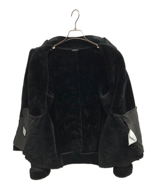 ARMANI COLLEZIONI（アルマーニ コレツィオーニ）ARMANI COLLEZIONI (アルマーニ コレツィオーニ) ボンバージャケット ブラック サイズ:46の古着・服飾アイテム