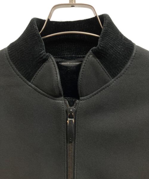 ARMANI COLLEZIONI（アルマーニ コレツィオーニ）ARMANI COLLEZIONI (アルマーニ コレツィオーニ) ボンバージャケット ブラック サイズ:46の古着・服飾アイテム