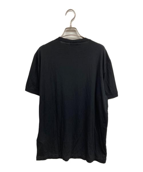 GIORGIO ARMANI（ジョルジョアルマーニ）GIORGIO ARMANI (ジョルジョアルマーニ) ASV Tシャツ ストレッチビスコース シグネチャーロゴ ブラック サイズ:54 未使用品の古着・服飾アイテム