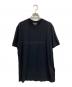 GIORGIO ARMANI（ジョルジョアルマーニ）の古着「ASV Tシャツ ストレッチビスコース シグネチャーロゴ」｜ブラック