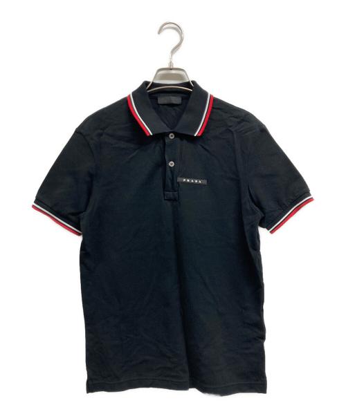 PRADA（プラダ）PRADA (プラダ) ポロシャツ ブラック サイズ:Sの古着・服飾アイテム