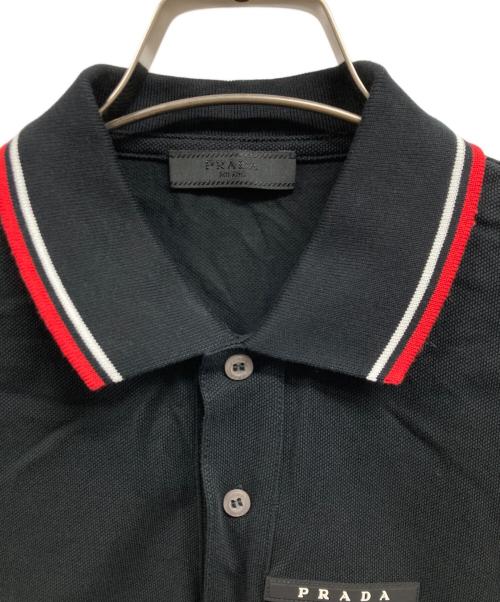 PRADA（プラダ）PRADA (プラダ) ポロシャツ ブラック サイズ:Sの古着・服飾アイテム