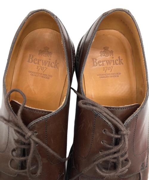 berwick（バーウィック）berwick (バーウィック) Uチップドレスシューズ ブラウン サイズ:8の古着・服飾アイテム