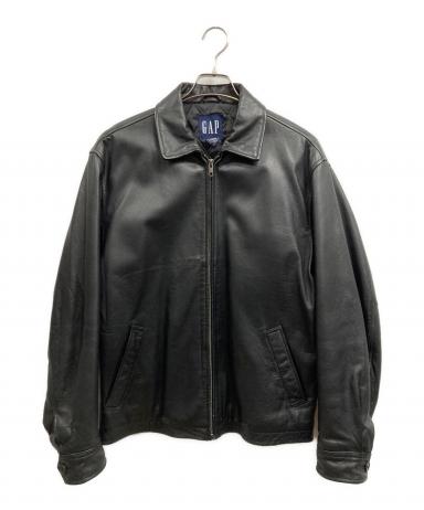 中古・古着通販】GAP (ギャップ) レザージャケット ブラック サイズ:S