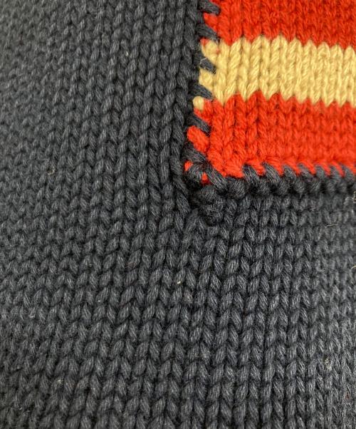 RALPH LAUREN COUNTRY（ラルフローレンカントリー）RALPH LAUREN COUNTRY (ラルフローレンカントリー) 星条旗 コットンニット ネイビー サイズ:Mの古着・服飾アイテム