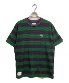 WTAPS（ダブルタップス）の古着「ボーダーTシャツ」｜パープル×グリーン
