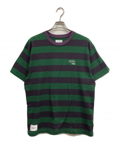 中古・古着通販】WTAPS (ダブルタップス) ボーダーTシャツ パープル