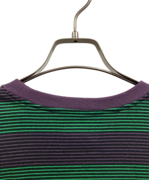WTAPS（ダブルタップス）WTAPS (ダブルタップス) ボーダーTシャツ パープル×グリーン サイズ: X02の古着・服飾アイテム