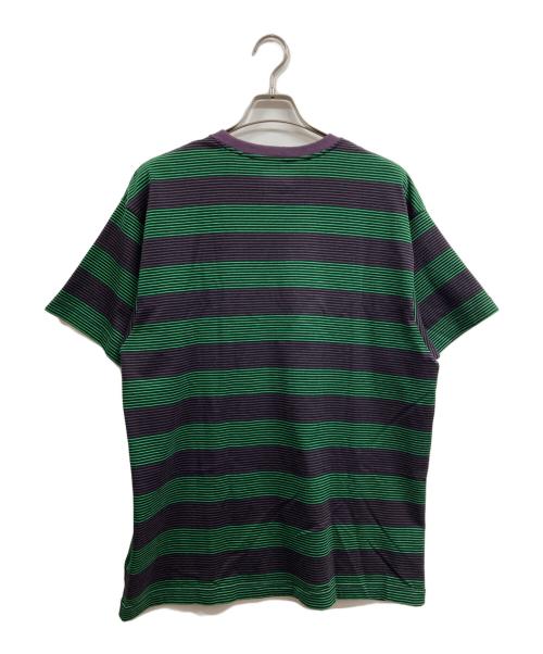 WTAPS（ダブルタップス）WTAPS (ダブルタップス) ボーダーTシャツ パープル×グリーン サイズ: X02の古着・服飾アイテム