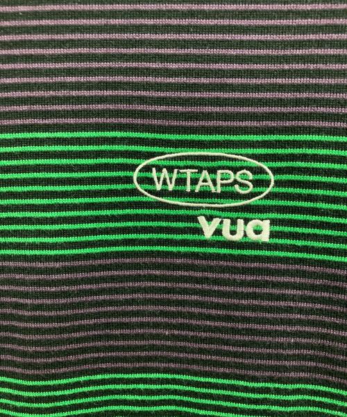 WTAPS（ダブルタップス）WTAPS (ダブルタップス) ボーダーTシャツ パープル×グリーン サイズ: X02の古着・服飾アイテム