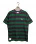 WTAPS（ダブルタップス）の古着「ボーダーTシャツ」｜パープル×グリーン