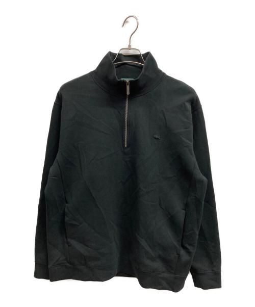 LACOSTE（ラコステ）LACOSTE (ラコステ) ハーフジップスウェット ブラック サイズ:Mの古着・服飾アイテム