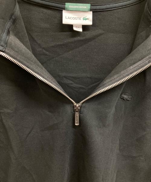 LACOSTE（ラコステ）LACOSTE (ラコステ) ハーフジップスウェット ブラック サイズ:Mの古着・服飾アイテム