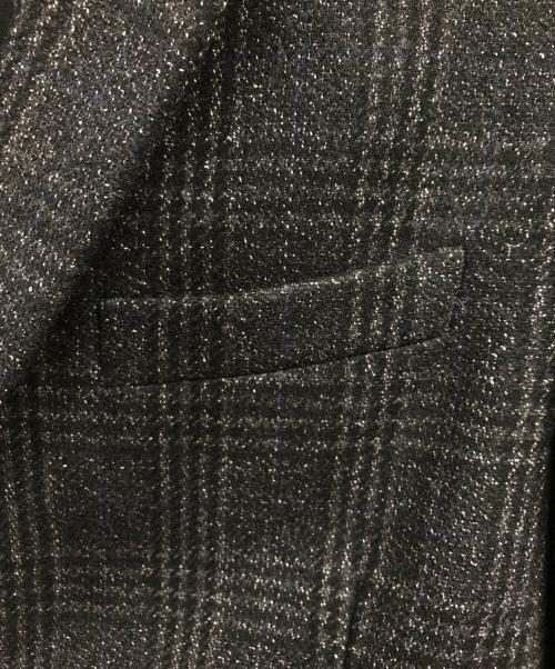 PAUL SMITH（ポールスミス）PAUL SMITH (ポールスミス) ウールチェックコート ブラック サイズ:Lの古着・服飾アイテム