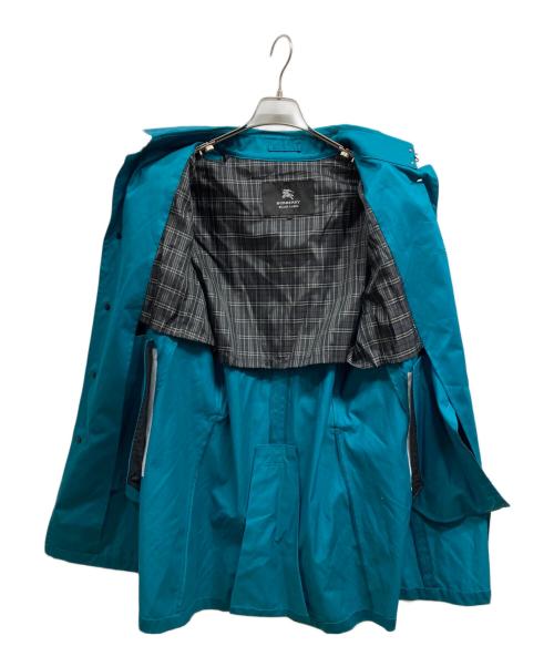 BURBERRY BLACK LABEL（バーバリーブラックレーベル）BURBERRY BLACK LABEL (バーバリーブラックレーベル) トレンチコート ターコイズブルー サイズ:Lの古着・服飾アイテム