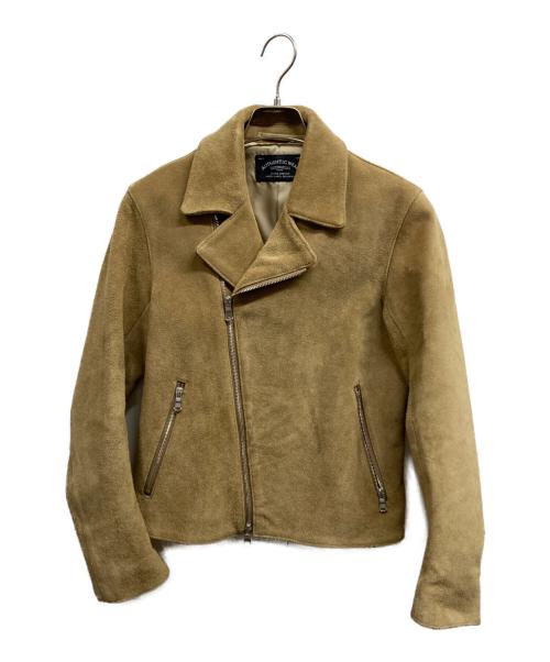 UNITED ARROWS（ユナイテッドアローズ）UNITED ARROWS (ユナイテッドアローズ) スエードライダースジャケット ベージュ サイズ:Sの古着・服飾アイテム
