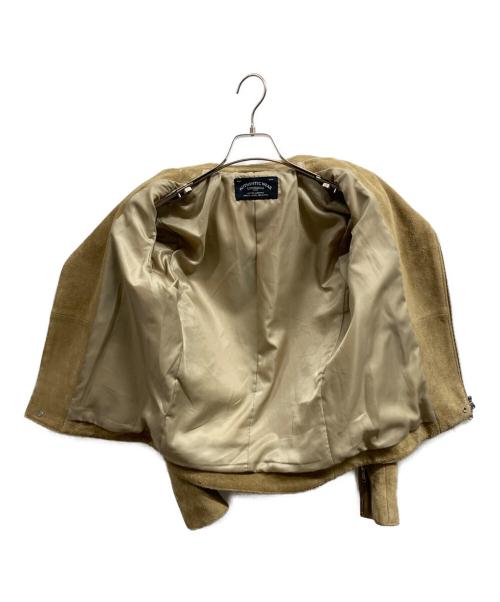 UNITED ARROWS（ユナイテッドアローズ）UNITED ARROWS (ユナイテッドアローズ) スエードライダースジャケット ベージュ サイズ:Sの古着・服飾アイテム