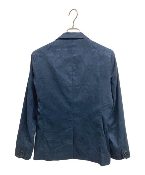 MICHEL KLEIN（ミッシェルクラン）MICHEL KLEIN (ミッシェルクラン) KOMATSUへリンボンスエードジャケット ネイビー サイズ:48の古着・服飾アイテム