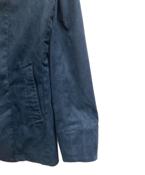 MICHEL KLEIN（ミッシェルクラン）MICHEL KLEIN (ミッシェルクラン) KOMATSUへリンボンスエードジャケット ネイビー サイズ:48の古着・服飾アイテム
