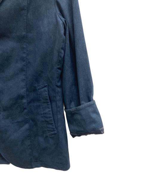 MICHEL KLEIN（ミッシェルクラン）MICHEL KLEIN (ミッシェルクラン) KOMATSUへリンボンスエードジャケット ネイビー サイズ:48の古着・服飾アイテム