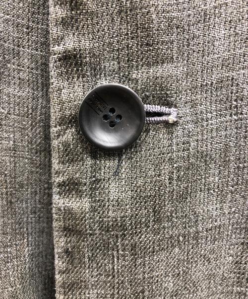 ARMANI COLLEZIONI（アルマーニ コレツィオーニ）ARMANI COLLEZIONI (アルマーニ コレツィオーニ) リネンジャケット グレー サイズ:48の古着・服飾アイテム