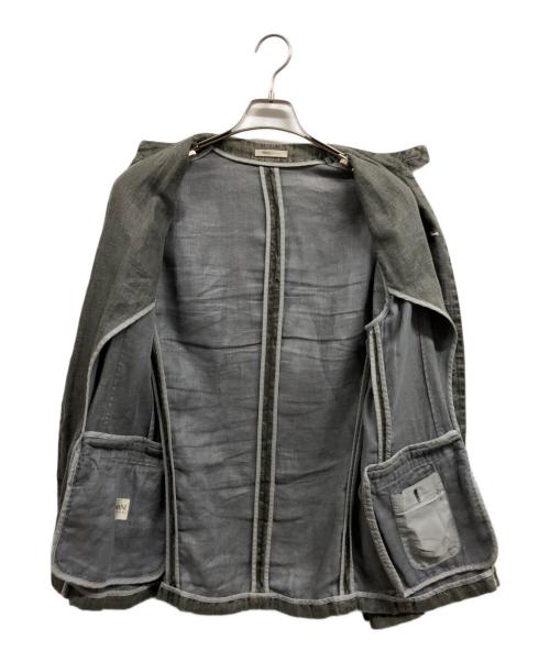 ARMANI COLLEZIONI（アルマーニ コレツィオーニ）ARMANI COLLEZIONI (アルマーニ コレツィオーニ) リネンジャケット グレー サイズ:48の古着・服飾アイテム