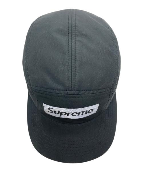 SUPREME（シュプリーム）Supreme (シュプリーム) Reflective Jacquard Logo Camp Cap ブラックの古着・服飾アイテム