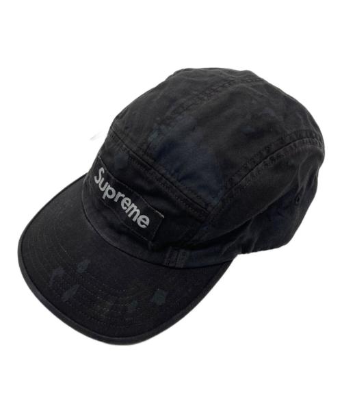 SUPREME（シュプリーム）Supreme (シュプリーム) Overdyed Camo Camp Cap ブラック 未使用品の古着・服飾アイテム