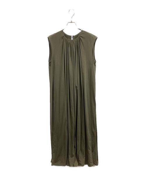 ENSALON（エンサロン）ENSALON (エンサロン) ノースリーブワンピース グリーン サイズ:2の古着・服飾アイテム