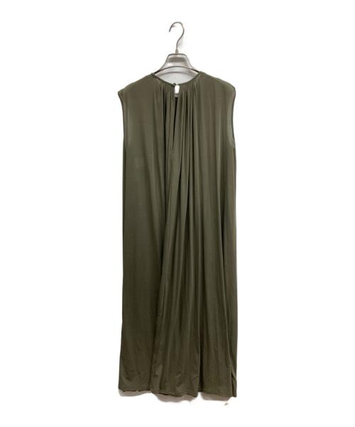 ENSALON（エンサロン）ENSALON (エンサロン) ノースリーブワンピース グリーン サイズ:2の古着・服飾アイテム