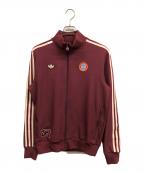 adidasアディダス）の古着「FCバイエルン テラスアイコン トラックトップ」｜ワインレッド