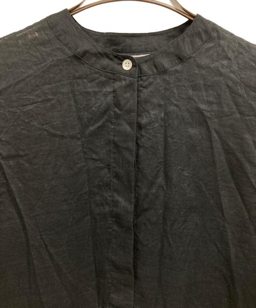 BEARDSLEY（ビアズリー）BEARDSLEY (ビアズリー) リネンギャザーワンピース ブラックの古着・服飾アイテム