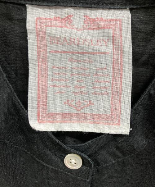 BEARDSLEY（ビアズリー）BEARDSLEY (ビアズリー) リネンギャザーワンピース ブラックの古着・服飾アイテム