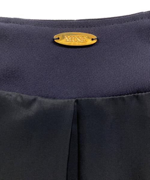 MUSE de Deuxieme Classe（ミューズ ドゥーズィエム クラス）MUSE de Deuxieme Classe (ミューズ ドゥーズィエム クラス) EDENノーカラーコート ネイビー サイズ:ＦＲＥＥの古着・服飾アイテム