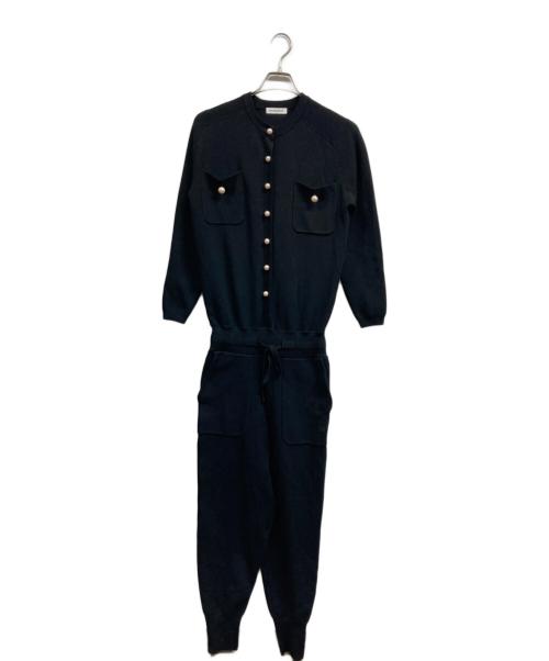 MADISON BLUE（マディソンブルー）MADISON BLUE (マディソンブルー) パールボタンジャンプスーツ ブラック サイズ:ｓの古着・服飾アイテム